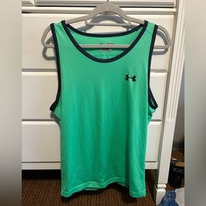 Under Armour Green Loose Fit Tank Athletic athleisure Top size M GUC